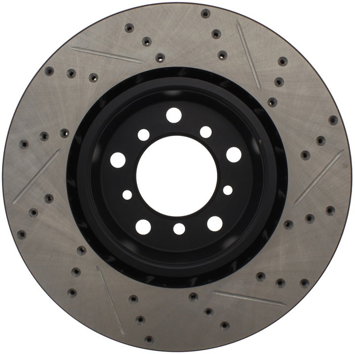 StopTech Slotted & Drilled Sport Brake Rotor - Bull Strap
