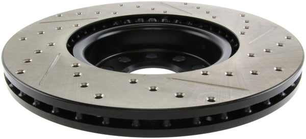 StopTech Slotted & Drilled Sport Brake Rotor - Bull Strap