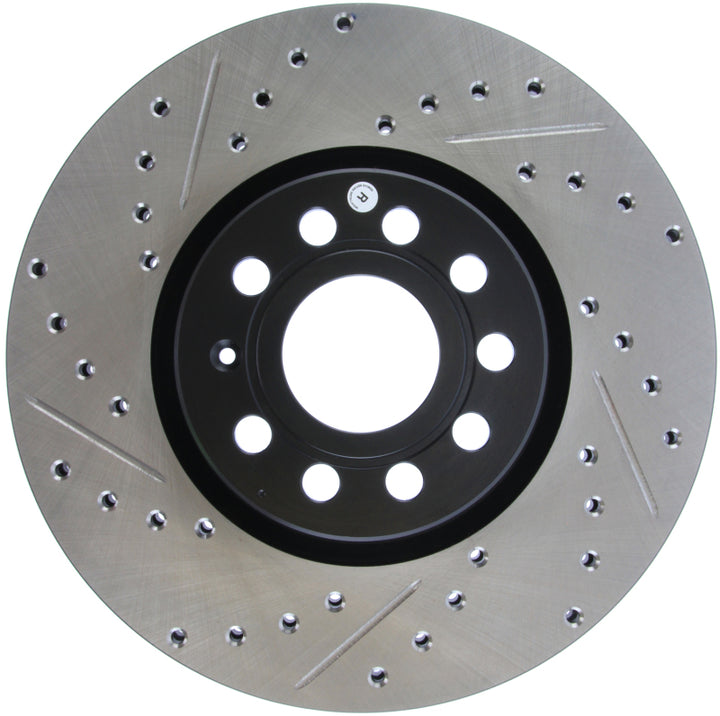 StopTech Slotted & Drilled Sport Brake Rotor - Bull Strap