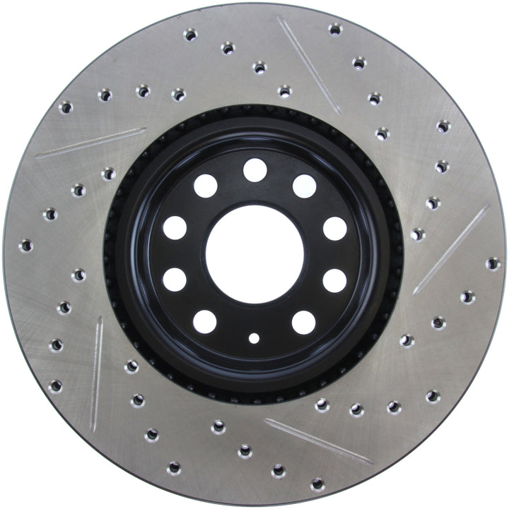 StopTech Slotted & Drilled Sport Brake Rotor - Bull Strap
