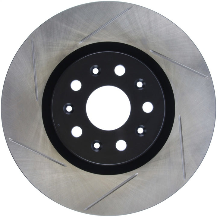 StopTech Sport Slot 16-18 Cadillac CT6 Slotted Front Right Rotor - Bull Strap