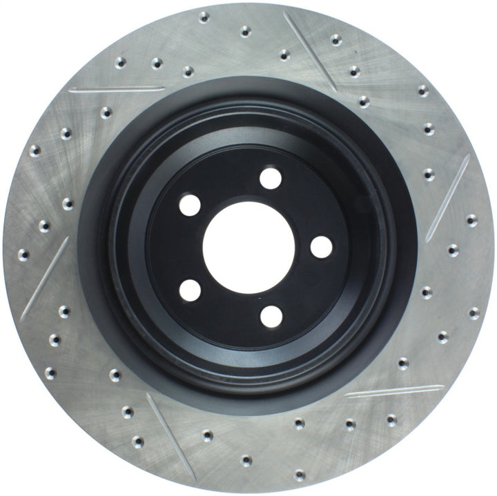 StopTech SportStop 06-09 Chrysler SRT-8 Rear Right Drilled & Slotted Rotor - Bull Strap