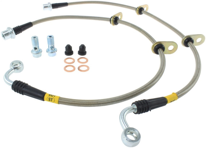 StopTech Stainless Steel Brake Line Kit - Front - Bull Strap