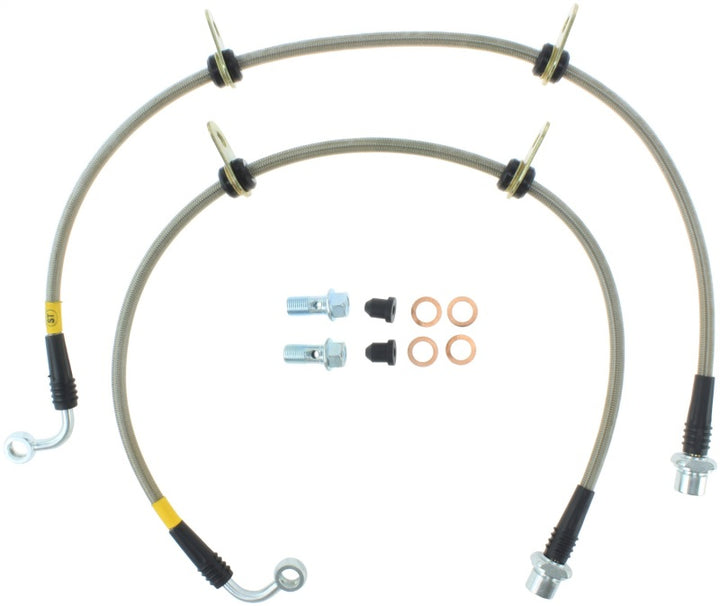StopTech Stainless Steel Brake Line Kit - Front - Bull Strap