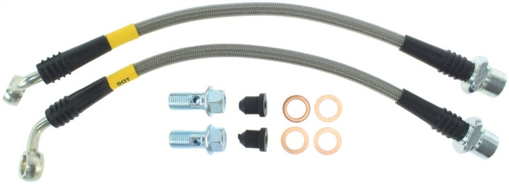 StopTech Stainless Steel Rear Brake lines for 03-07 Toyota 4 Runner - Bull Strap