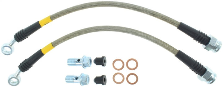 StopTech Stainless Steel Rear Brake lines for Mazda RX8 - Bull Strap