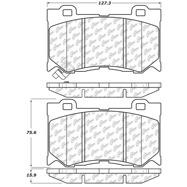 StopTech Street Touring 09-13 Infiniti FX35/FX37/FX45/FX50/08-13 G37 Front Brake Pads - Bull Strap