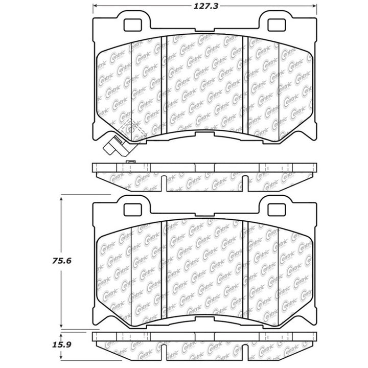 StopTech Street Touring 09-13 Infiniti FX35/FX37/FX45/FX50/08-13 G37 Front Brake Pads - Bull Strap