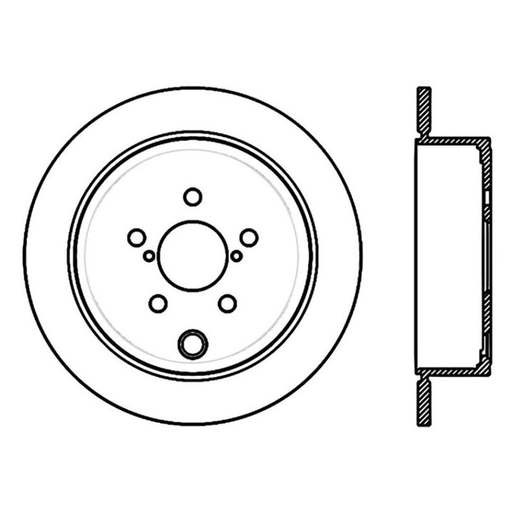 Stoptech 09-10 Subaru Forester / 08-10 Impreza/WRX Rear CRYO-STOP Rotor - Bull Strap