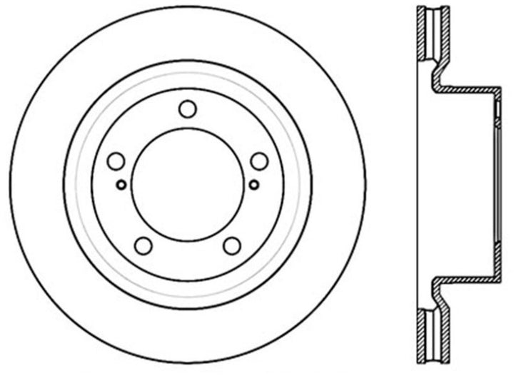 Stoptech Performance Brake Rotor 13-15 Toyota Sequoia/Tundra - Bull Strap
