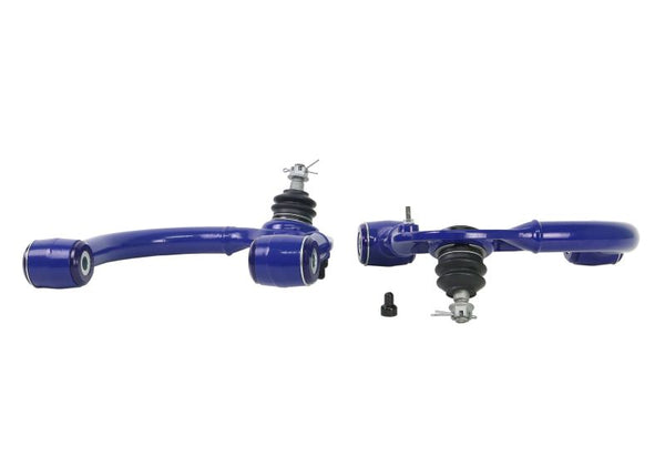 SuperPro 03-23 Toyota 4Runner / 10-23 Lexus GX460 Fixed Offset Front Upper Control Arm Set - Bull Strap