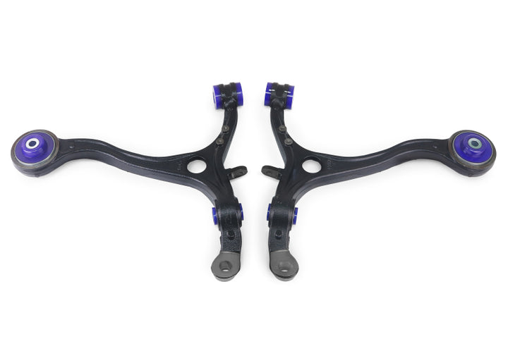SuperPro 04-09 Acura TSX Front Lower Control Arm Set W/ Bushings - Bull Strap
