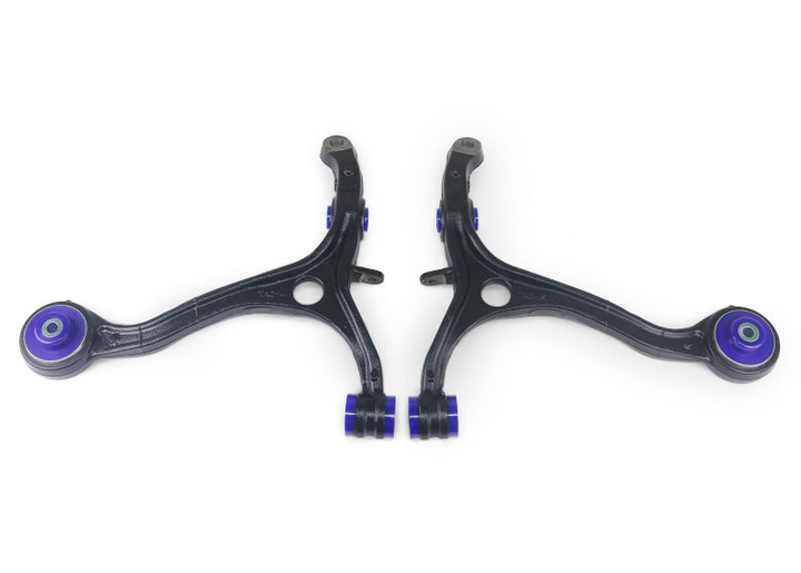 SuperPro 04-09 Acura TSX Front Lower Control Arm Set W/ Bushings - Bull Strap