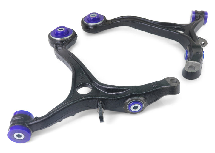 SuperPro 04-09 Acura TSX Front Lower Control Arm Set W/ Bushings - Bull Strap