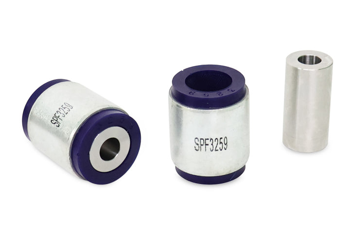 SuperPro 04-11 Mazda RX-8 Front Shock-to-Control Arm Bushing Kit - Stainless Hardware - Bull Strap