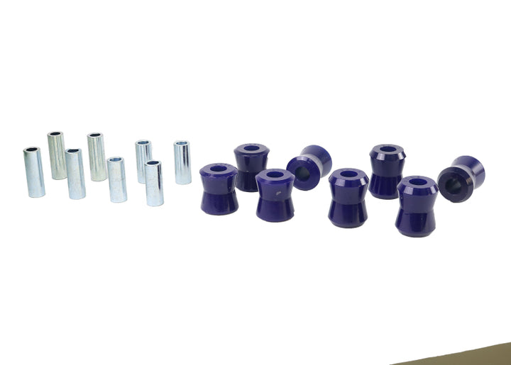 SuperPro 1966 Fiat 124 Base Rear Lower Trailing Arm Lower Bushing Set - Bull Strap