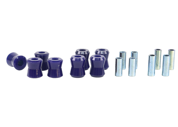 SuperPro 1966 Fiat 124 Base Rear Lower Trailing Arm Lower Bushing Set - Bull Strap