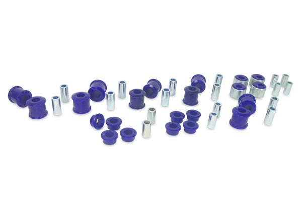 SuperPro 1991 Toyota Land Cruiser Base Front / Rear Vehicle Bushing Kit - 2 Deg. Caster Correction - Bull Strap