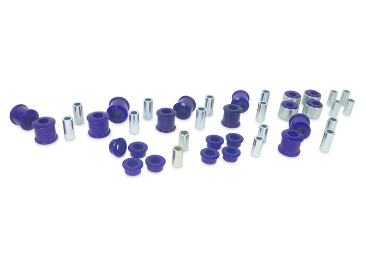 SuperPro 1991 Toyota Land Cruiser Base Front / Rear Vehicle Bushing Kit - 2 Deg. Caster Correction - Bull Strap