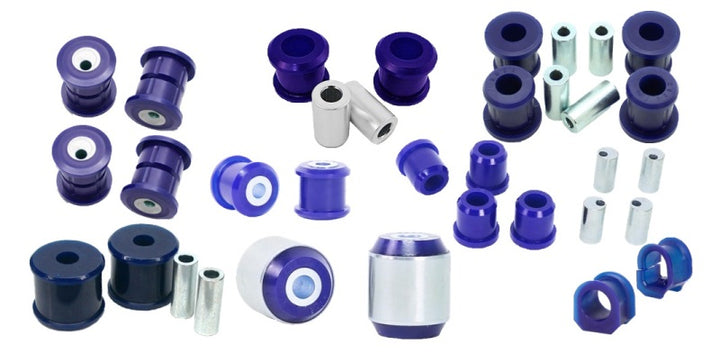 SuperPro 1993 Mazda RX-7 Base Front / Rear Vehicle Master Bushing Kit - Camber Adjustable - Bull Strap