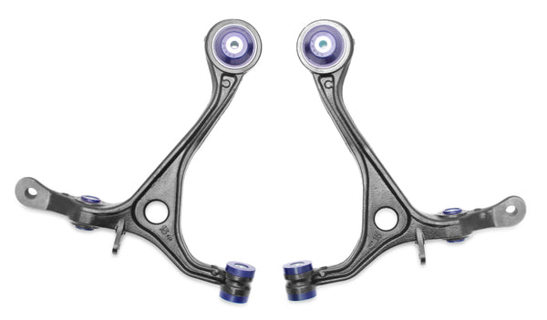 SuperPro 2003 Honda Accord DX Front Lower Control Arm Set w/ Bushings - Bull Strap