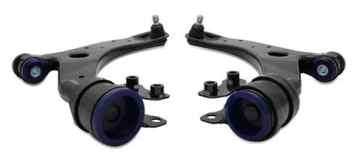SuperPro 2004 Mazda 3 i Front Lower Control Arm Set w/ Bushings - Bull Strap