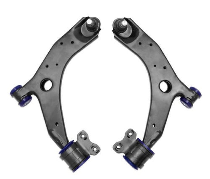 SuperPro 2004 Mazda 3 i Front Lower Control Arm Set w/ Bushings - Bull Strap