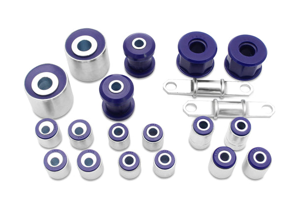 SuperPro 2004 Mazda 3 i Front / Rear Vehicle Master Bushing Kit - Caster/ Camber Adj - Bull Strap