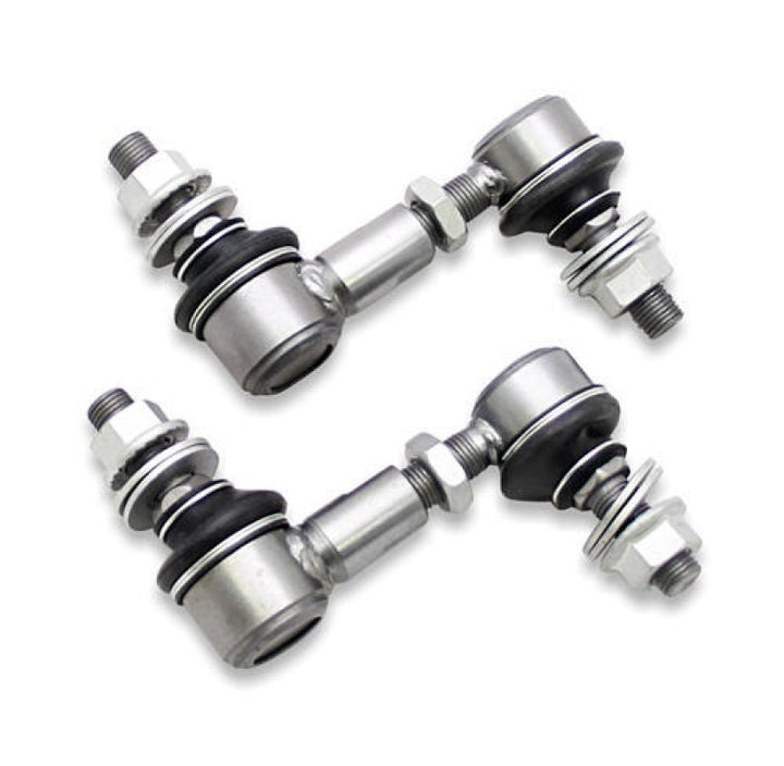 SuperPro 2004 Mazda RX-8 Base Rear HD Adjustable End Link Set (10mm Studs 85mm-100mm Length) - Bull Strap