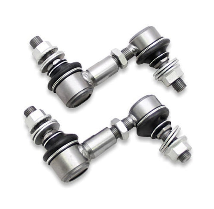 SuperPro 2004 Mazda RX-8 Base Rear HD Adjustable End Link Set (10mm Studs 85mm-100mm Length) - Bull Strap