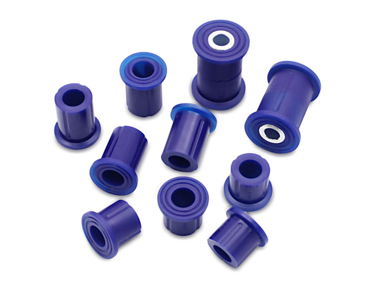 SuperPro 2005 Nissan Frontier LE Rear Leaf Spring and Shackle Bushing Kit - Bull Strap