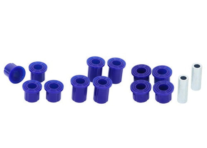 SuperPro 2005 Nissan Frontier LE Rear Leaf Spring and Shackle Bushing Kit - Bull Strap