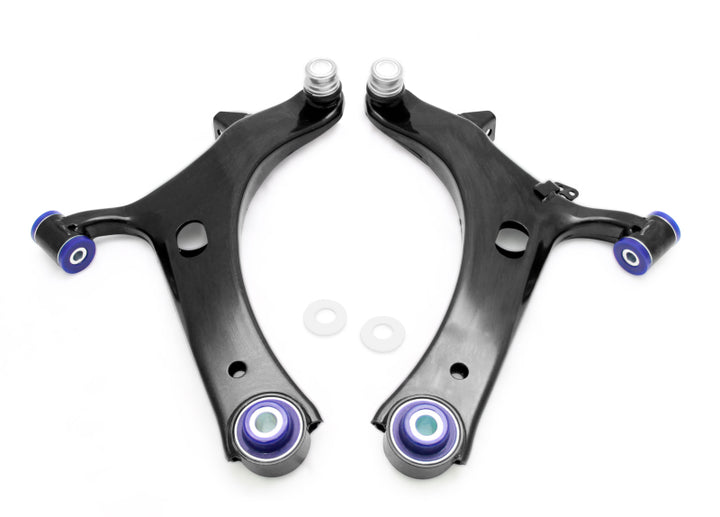 SuperPro 2005 Subaru Legacy i Front Lower Control Arm Set w/ Bushings - Bull Strap