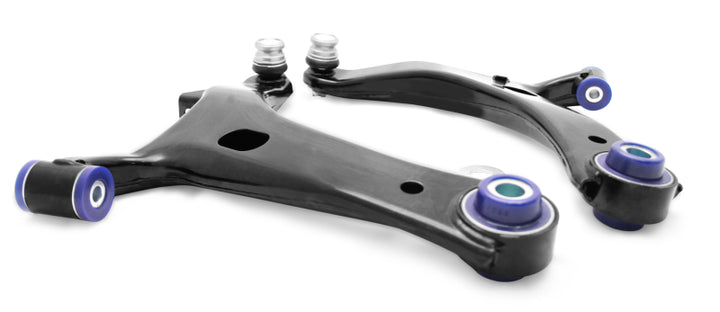 SuperPro 2005 Subaru Legacy i Front Lower Control Arm Set w/ Bushings - Bull Strap
