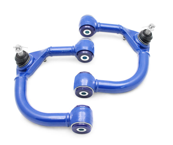 SuperPro 2005 Toyota Tacoma Pre Runner Front Upper Fixed Offset Control Arm Set - Bull Strap