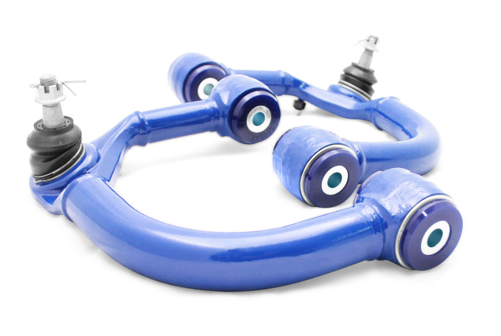 SuperPro 2005 Toyota Tacoma Pre Runner Front Upper Fixed Offset Control Arm Set - Bull Strap