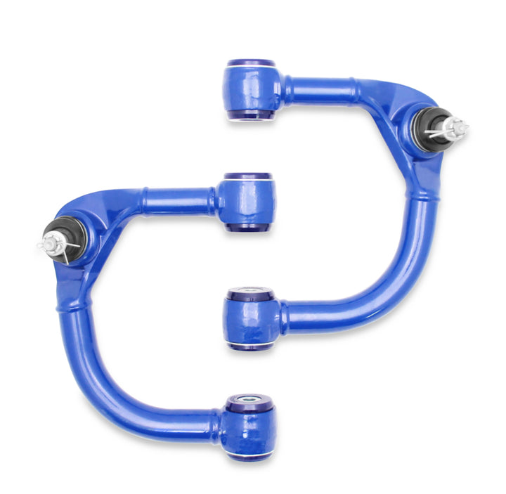 SuperPro 2005 Toyota Tacoma Pre Runner Front Upper Fixed Offset Control Arm Set - Bull Strap