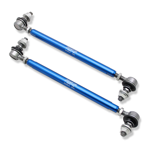 SuperPro 2006 Audi A3 Base Front HD Adjustable End Link Set - Bull Strap