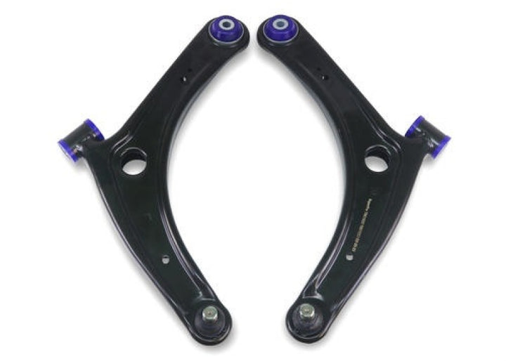 SuperPro 2008 Mitsubishi Lancer GTS Front Lower Control Arm Set w/ Bushings - Bull Strap