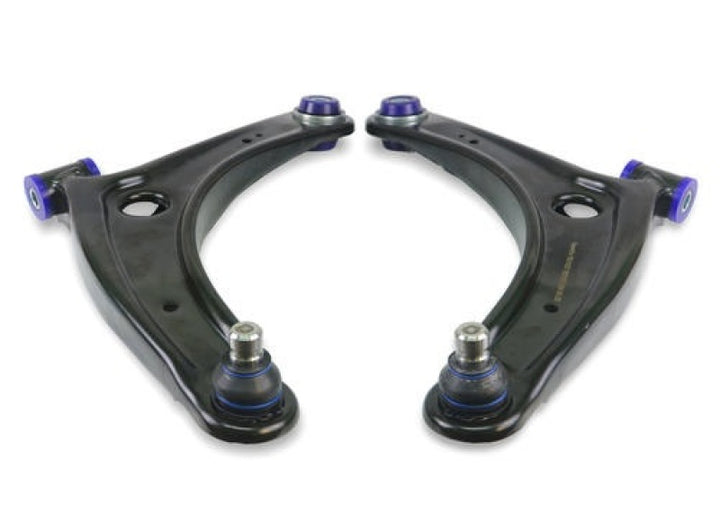 SuperPro 2008 Mitsubishi Lancer GTS Front Lower Control Arm Set w/ Bushings - Bull Strap