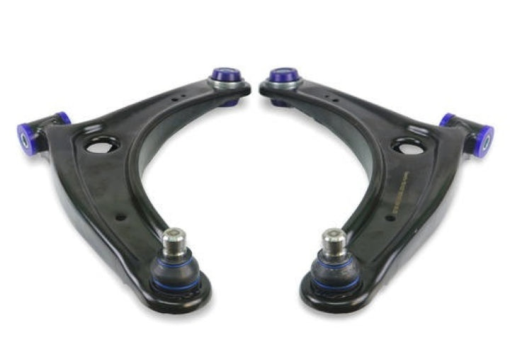 SuperPro 2008 Mitsubishi Lancer GTS Front Lower Control Arm Set w/ Bushings - Bull Strap