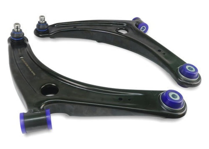 SuperPro 2008 Mitsubishi Lancer GTS Front Lower Control Arm Set w/ Bushings - Bull Strap