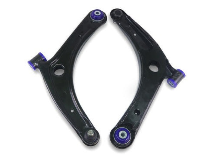 SuperPro 2008 Mitsubishi Lancer GTS Front Lower Control Arm Set w/ Bushings - Bull Strap