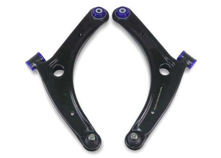 SuperPro 2008 Mitsubishi Lancer GTS Front Lower Control Arm Set w/ Bushings - Bull Strap