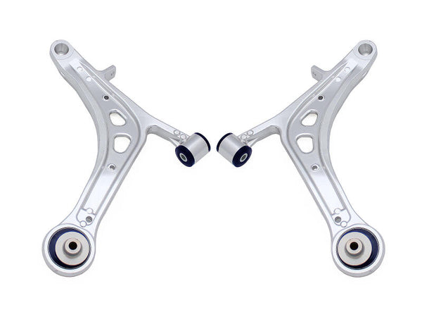 SuperPro 2008 Subaru Impreza WRX STI Front Lower Alloy Control Arm Kit (+Caster) - Bull Strap