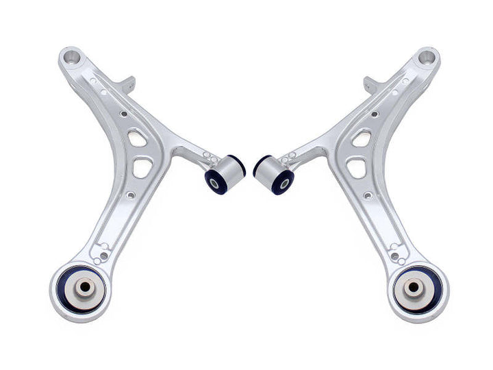 SuperPro 2008 Subaru Impreza WRX STI Front Lower Alloy Control Arm Kit (+Caster) - Bull Strap