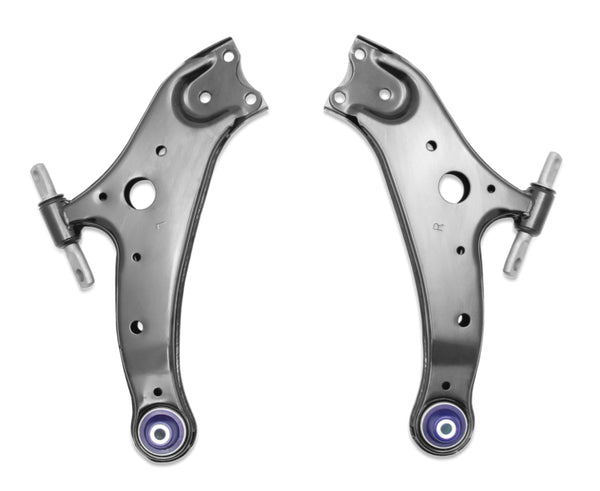 SuperPro 2008 Toyota Highlander Hybrid Limited Front Lower Control Arm Set w/ Bushings - Bull Strap