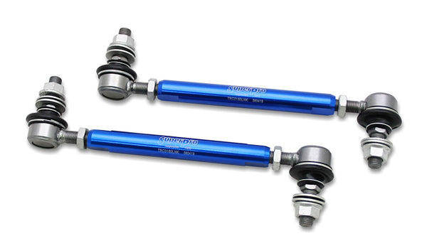 SuperPro 2013 Scion FR-S Base Front HD Adjustable End Link Set (12mm Studs 210mm-260mm Length) - Bull Strap