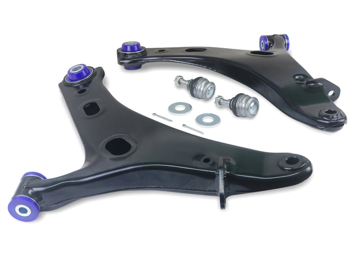 SuperPro 2014 Subaru Forester 2.5i Touring Front Lower Control Arm Set w/ Bushings - Bull Strap