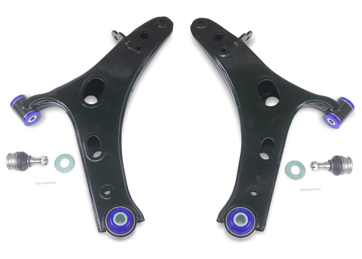 SuperPro 2014 Subaru Forester 2.5i Touring Front Lower Control Arm Set w/ Bushings - Bull Strap